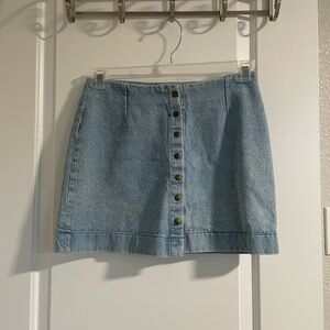 Reformation denim skirt